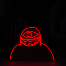 Load image into Gallery viewer, Red Subtronics Cyclops LED Neon Sign