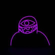 Load image into Gallery viewer, Purple Subtronics Cyclops LED Neon Sign
