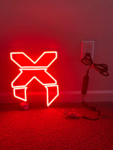 Load image into Gallery viewer, Red Excision X LED Neon Sign