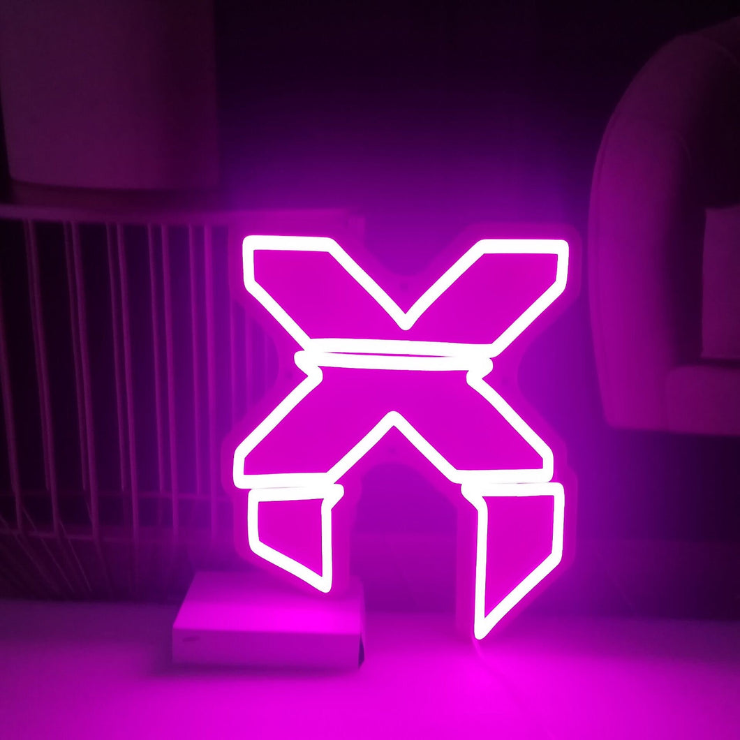 Pink Excision X LED Neon Sign