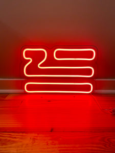 Red ZHU LED Neon Sign