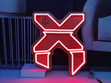 Load image into Gallery viewer, Red Excision X LED Neon Sign
