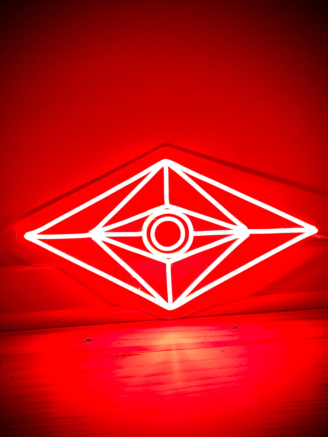Red Slander Eye LED Neon Sign