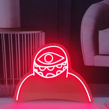 Load image into Gallery viewer, Red Subtronics Cyclops LED Neon Sign
