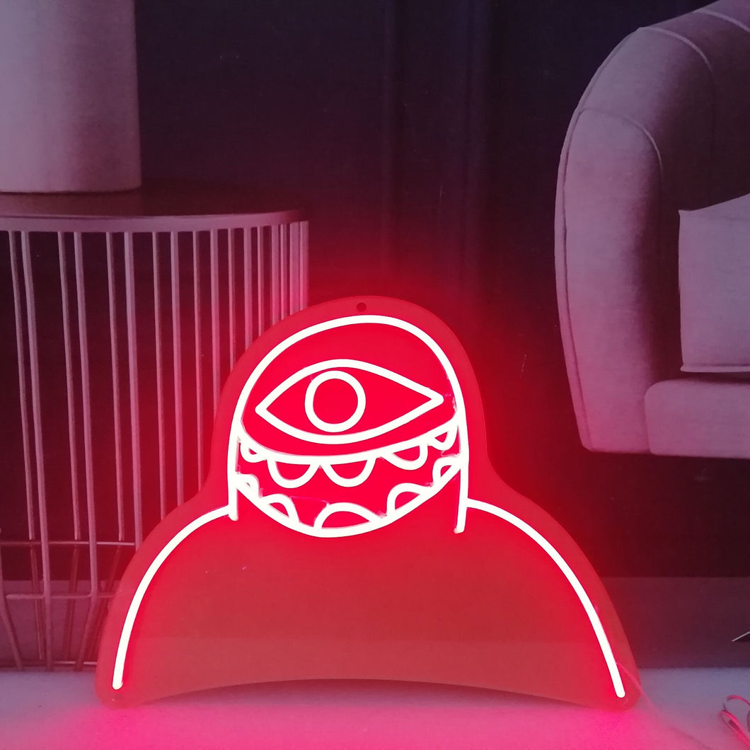 Red Subtronics Cyclops LED Neon Sign