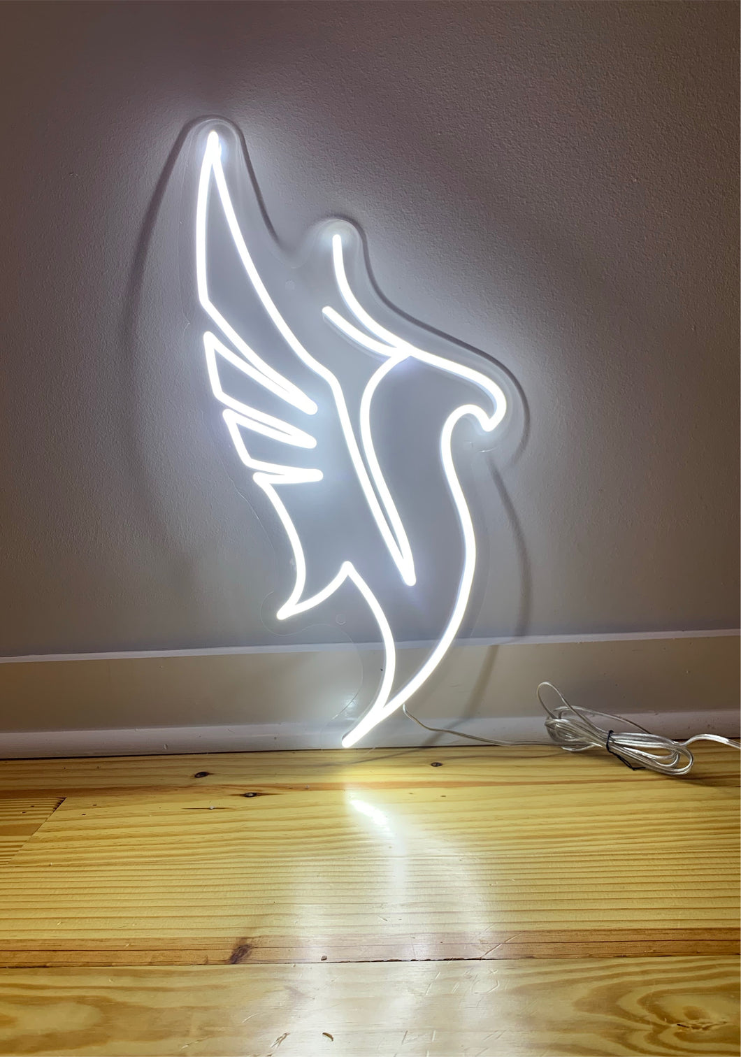 White Illenium LED Neon Sign