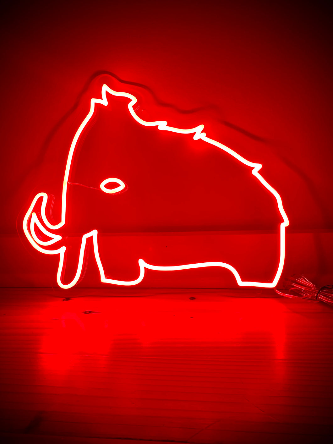 Red Wooli LED Neon Sign