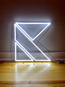 White Kaskade LED Neon Sign