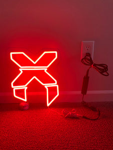 Red Excision X LED Neon Sign
