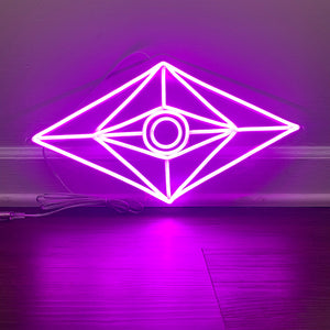 Pink Slander Eye LED Neon Sign