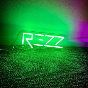 Green Rezz LED Neon Sign